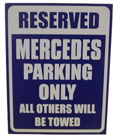 Mercedes Parking only